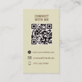 Me connecter - Carte de code QR personnalisée (Devant)