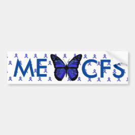ME/cvs Blue Awareness Ribbon Bumpersticker