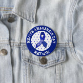 ME/CVS Syndroom Awareness Day 12 mei Ribbon Button (In situ)