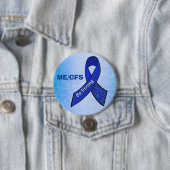 ME/cvs "Wees sterk" blauw bewustzijnslint Ronde Button 7,6 Cm (In situ)