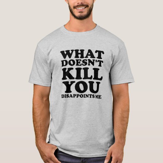 Me déçoit Tshirt drôle noir (Devant)