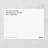 Me demander : Carte postale Immobilier (Dos)