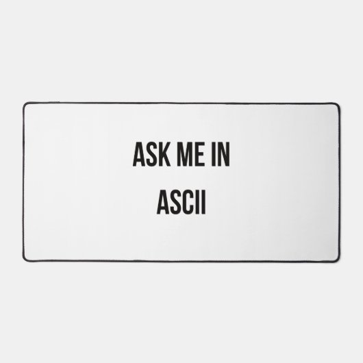 Me demander dans ASCII (Recto)