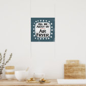 Me Demander Mon Air Fryer Poster Wall Art (Cuisine)