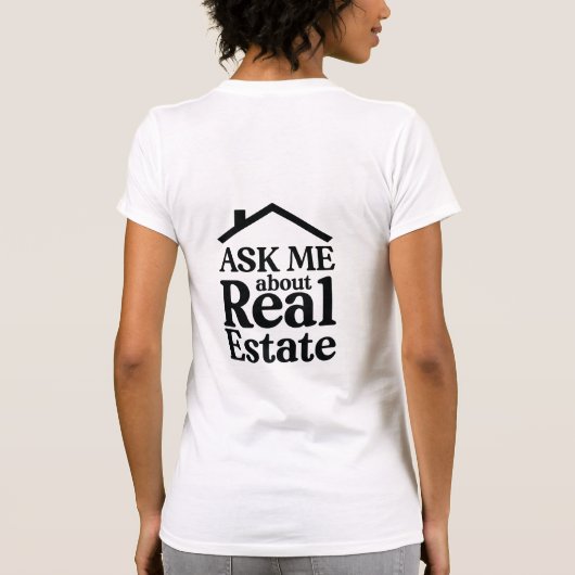 Me demander sur Immobilier Tshirt (Dos)