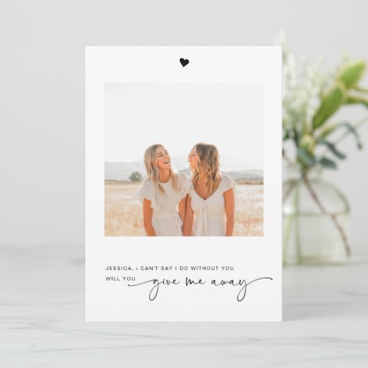 Me Donnerez-Vous Une Carte De Proposition De Photo (Debout devant)