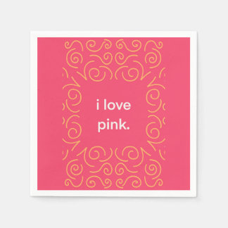 Me encanta la música espresso rosa. servet