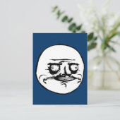 Me Gusta Face Meme Briefkaart (Staand voorkant)