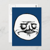 Me Gusta Face Meme Briefkaart (Voorkant / Achterkant)
