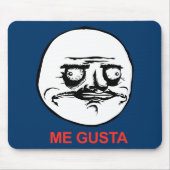 Me Gusta Face Meme Muismat (Voorkant)