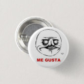 Me Gusta Meme Ronde Button 3,2 Cm (Voorkant /achterkant)