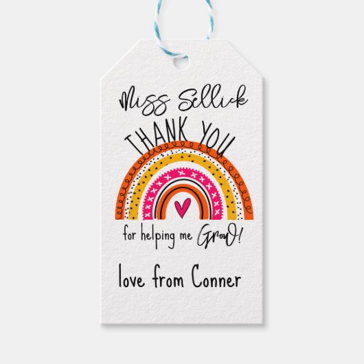 me helpen om cadeau - labels te kweken cadeaulabel (Voorkant)