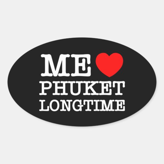 ME HOEFT VAN LONGTIJD OVALE STICKER (Voorkant)
