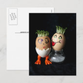 Me Lick Eggs Series Carte postale Pâques (Devant / Derrière)
