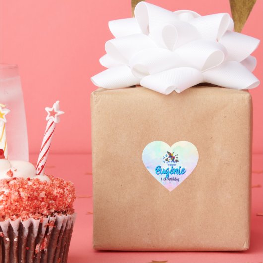 "Me lo dijo un pajarito" - Editable Hart Sticker (Feest)