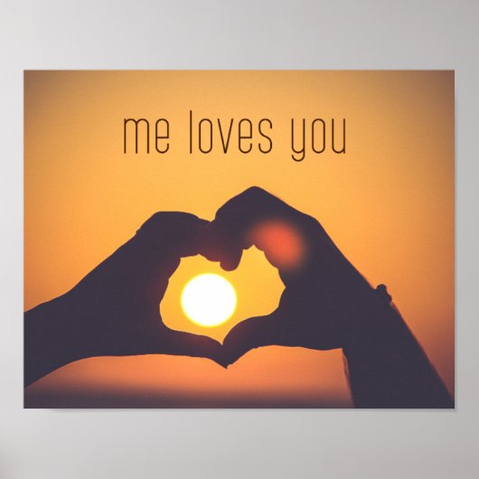 Me Loves You Photography Art on Poster (Devant)