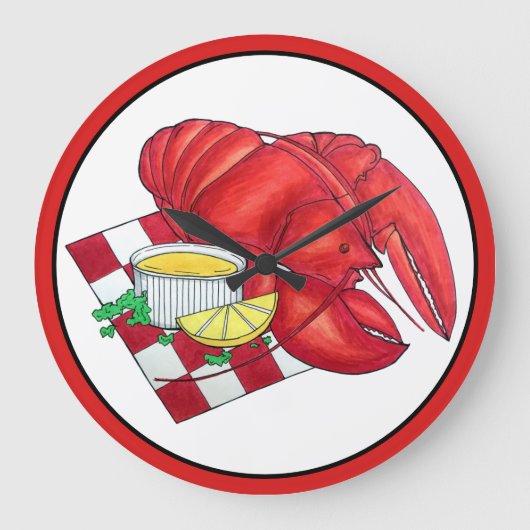 ME Maine Lobster Shack Seafood Dinner Red Gingham Grote Klok (Voorkant)