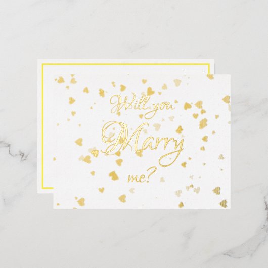 Me marier carte postale Invitation (Recto/Verso)