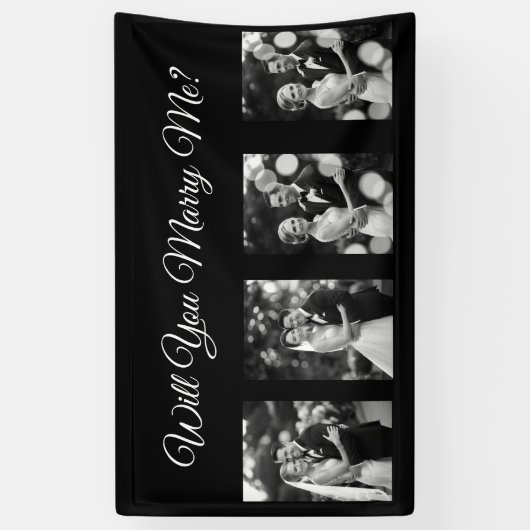 Me marierez-vous la bannière de proposition avec 4 (Vertical)