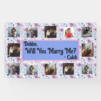 Me marierez-vous la bannière de proposition avec d