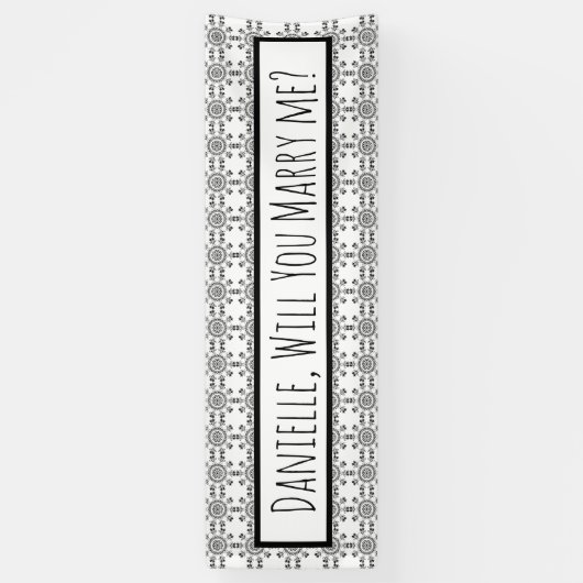 Me Marierez-Vous, Proposition De Mariage Bannière (Vertical)