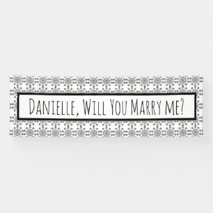 Me Marierez-Vous, Proposition De Mariage Bannière