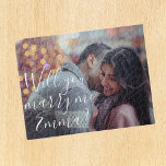 Me Marierez-Vous Proposition Personnaliser Photo<br><div class="desc">Cette conception a été créée par art numérique. Elle peut être personnalisée en cliquant sur le bouton personnaliser et en modifiant la couleur, en ajoutant un nom, des initiales ou vos mots préférés. Contactez-moi à l'adresse colorflowcreations@gmail.com si vous souhaitez que ce design soit disponible sur un autre produit. Achetez ma...</div>