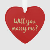 Me marierez-vous une proposition personnalisée rou (devant)