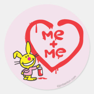 Me + mij ronde sticker