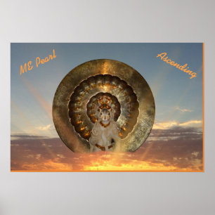 'ME Parelplein, heilige eekhoorn, stijgende' Poste Poster