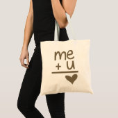 Me Plus U staat gelijk aan Love Canvas Canvas tas (Voorkant (product))