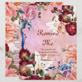 Me Rappeler Poème Papier Personnalisé (Devant / Derrière)