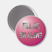Me remplir-Vide me lave-vaisselle rose aimant (Recto/Verso)