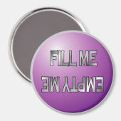 Me remplir-Vide-me Purple lave-vaisselle aimant (Recto/Verso)