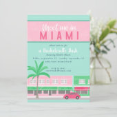 Me rencontrer à Miami Bachelorette Invitation (Debout devant)