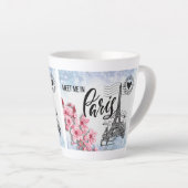Me rencontrer à Paris Latte Mug (Angle droit)