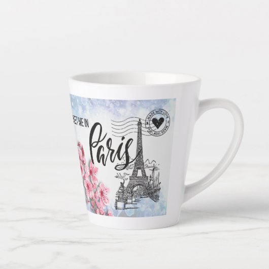 Me rencontrer à Paris Latte Mug (Droite)