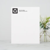 Me réutiliser, Me recycler Papier en-tête Recyclé  (Debout devant)