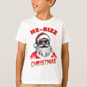 Me-Rizz Christmas gen Alpha meme funny T-shirt (Voorkant)