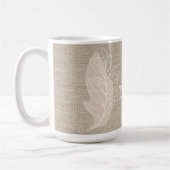 Me Time Branch lijntekening abstract Boho Minimal Koffiemok (Links)