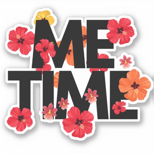 Me Time Self Love Mental Health Journal Sticker (Voorkant)