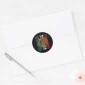 Me Vale Met Mexicaanse Vlag Mexicaanse Slang Me Va Ronde Sticker (Envelop)
