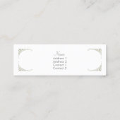 Me voici ~ Slim Calling / Carte de visite (Dos)