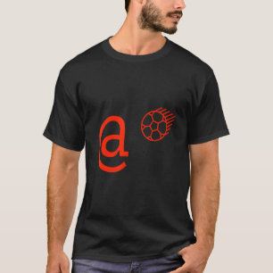ME@ @ volgen moedigt rood football aan T-shirt