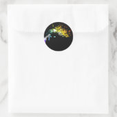 me zacht doden ronde sticker (Tas)
