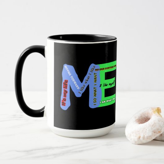 ME-zelfexpressie Mok (Met donut)