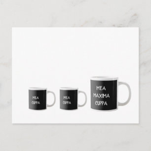 Mea Cuppa Funny Carte latine traditionnelle cathol