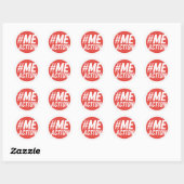#MEAction Autocollants Ronds Classiques Logo Rouge (Feuille)