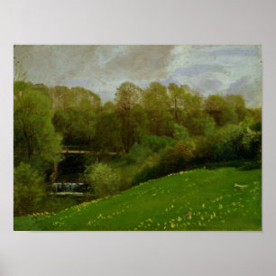 Meadow and Woodland, 1895 Poster