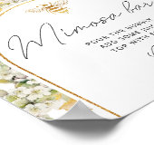 Meadow bee floral Mimosa bar Poster (Hoek)